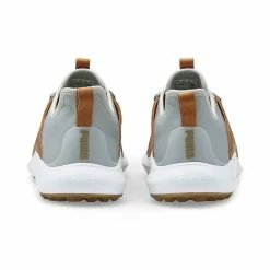 Puma Ignite Fasten8 Crafted Golf Shoes High Rise/Gold/Leather Brown -Shoes Popular Store puma ignite fasten8 crafted golf shoes high rise gold leather brown heel itempicture