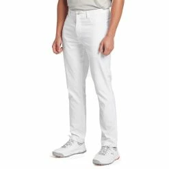 Puma Jackpot 5 Pocket Pants -Shoes Popular Store puma jackpot 5 pocket pants white front model itempicture