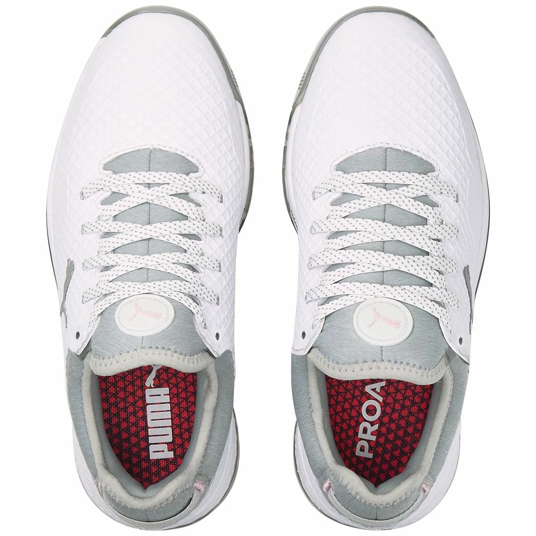 Puma Women's Proadapt Alphacat Golf Shoes White/Silver/Pink Lady 4 Puma Women's Proadapt Alphacat Golf Shoes White/Silver/Pink Lady - Image 4