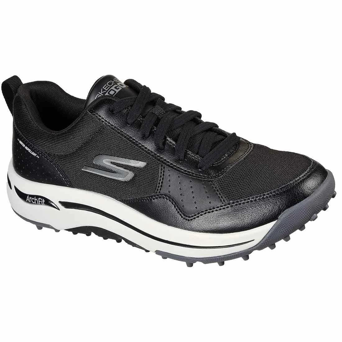 Skechers GO GOLF Arch Fit Line Up Golf Shoes Black/White 3 Skechers GO GOLF Arch Fit Line Up Golf Shoes Black/White - Image 3
