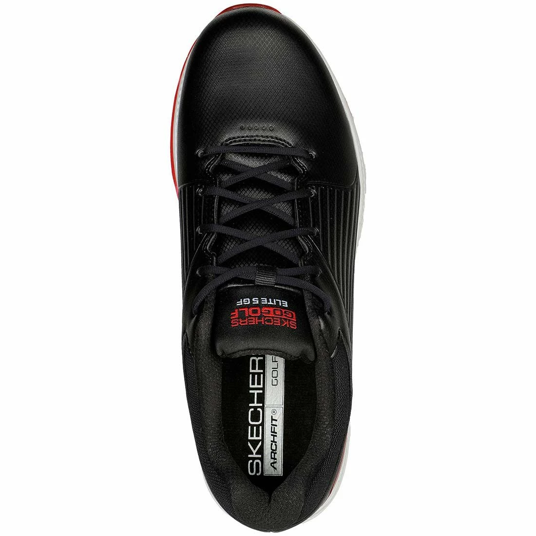 Skechers GO GOLF Elite 5 GF Golf Shoes Black/Red 5 Skechers GO GOLF Elite 5 GF Golf Shoes Black/Red - Image 5