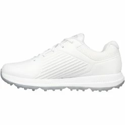 Skechers Women's Arch Fit GO GOLF Elite 5 GF Golf Shoes White/Silver -Shoes Popular Store skechers w arch fit go golf elite 5 shoes white silver 123065 wsl spine itempicture