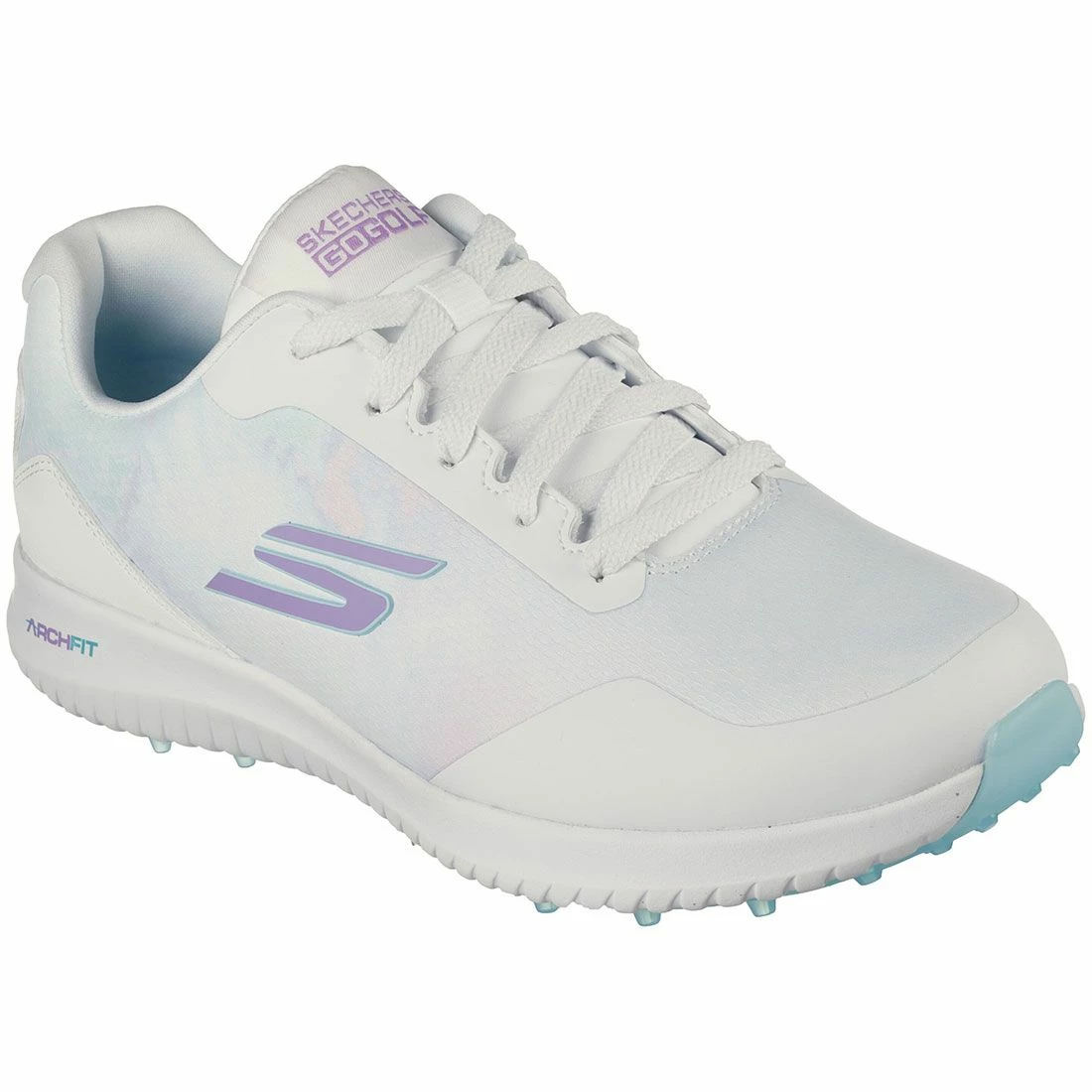 Skechers Women's Arch Fit GO GOLF Max 2 Splash Golf Shoes White/Multi 3 Skechers Women's Arch Fit GO GOLF Max 2 Splash Golf Shoes White/Multi - Image 3