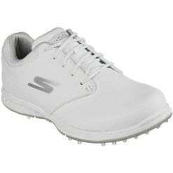 Skechers Women's GO GOLF Bold Golf Shoes White/Silver -Shoes Popular Store skechers wome s go golf bold golf shoes white silver front itempicture