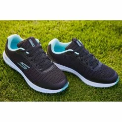 Skechers Women's GO GOLF Max Fairway 3 Golf Shoes Black/Turquoise -Shoes Popular Store skechers womens go golf max fairway 3 golf shoes black turquoise beauty itempicture