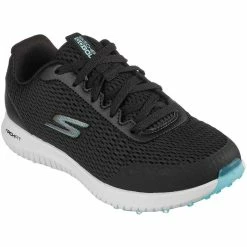 Skechers Women's GO GOLF Max Fairway 3 Golf Shoes Black/Turquoise -Shoes Popular Store skechers womens go golf max fairway 3 golf shoes black turquoise front itempicture