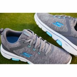 Skechers Women's GO GOLF Walk 5 RF Golf Shoes Grey/Blue 10 Skechers Women's GO GOLF Walk 5 RF Golf Shoes Grey/Blue -Shoes Popular Store skechers womens go golf walk 5 rf golf shoes grey blue beauty itempicture