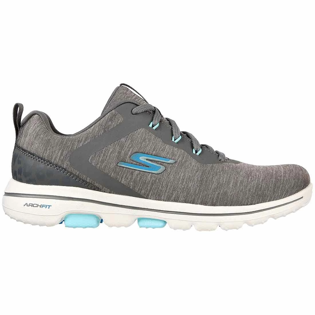 Skechers Women's GO GOLF Walk 5 RF Golf Shoes Grey/Blue 1 Skechers Women's GO GOLF Walk 5 RF Golf Shoes Grey/Blue