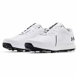 Under Armour Charged Draw RST Wide Golf Shoes White -Shoes Popular Store under armour charged draw rst golf shoes white pair