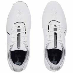 Under Armour Charged Draw RST Wide Golf Shoes White -Shoes Popular Store under armour charged draw rst golf shoes white top