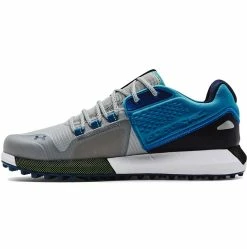Under Armour HOVR Forge RC Golf Shoes Mod Grey/Cruise Blue -Shoes Popular Store under armour hovr forge rc golf shoes mod grey cruise blue side itempicture